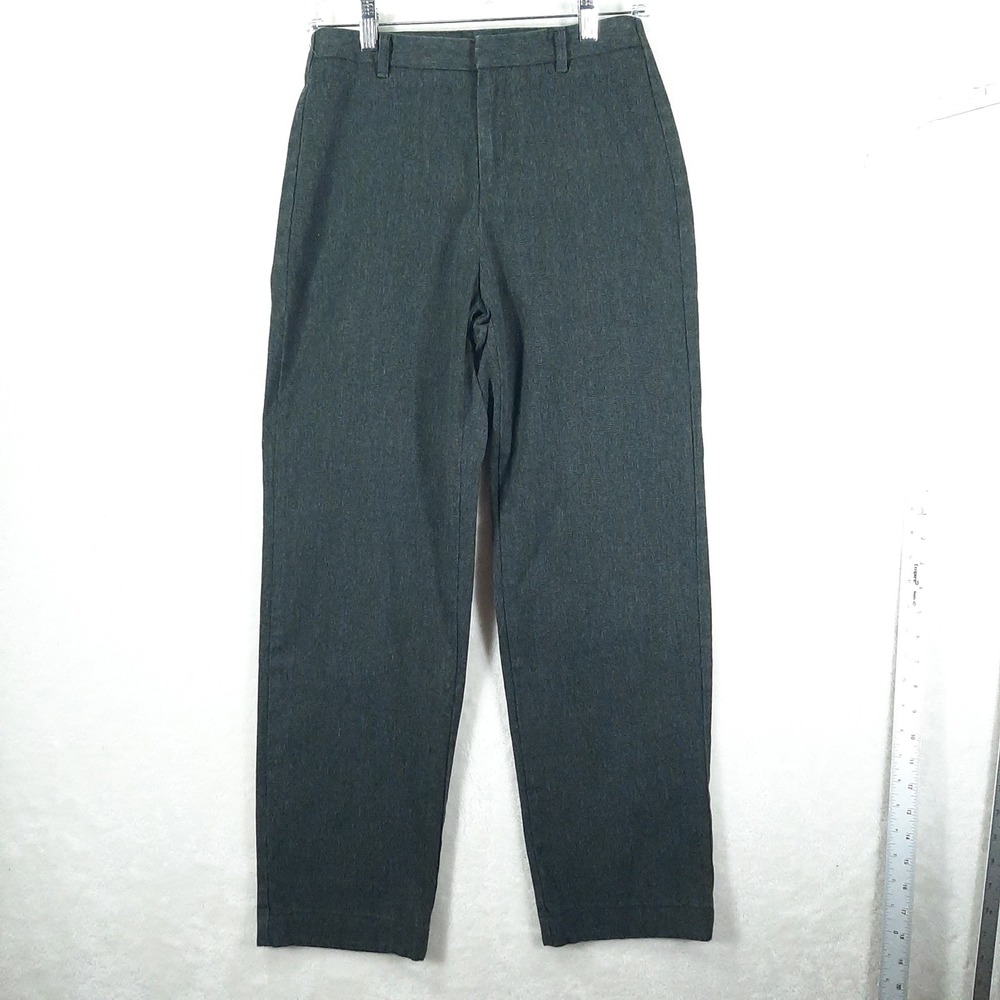 Dockers Recode Stretch Charcoal Grey Straight Leg Dress Pants Womens 27x27